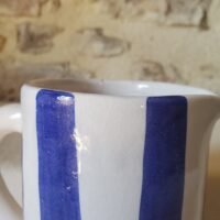 Carafes à rayures colorées violettes