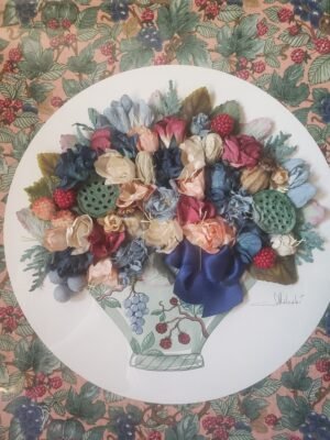 Tableau decoratif bouquet fleuri
