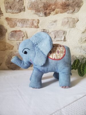 Peluche éléphant fait main