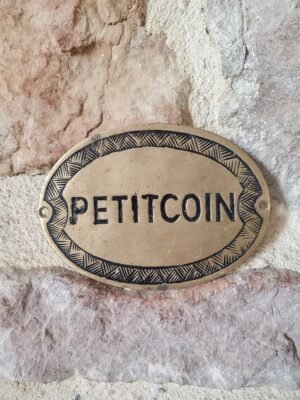 Plaque gravée vintage "Petit coin"