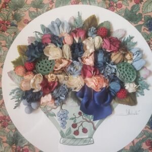 Tableau decoratif bouquet fleuri