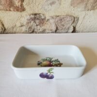 Vide-poche en porcelaine de Limoges – Lazeyras, décor fruits peints à la main