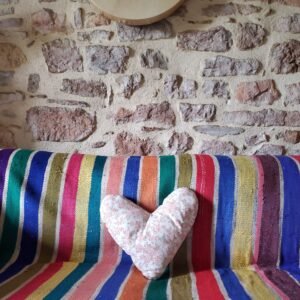 haïk berbère vintage aux motifs quadrillés multicolores