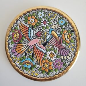 Assiette décorative murale en céramique – peinte à la main, artisanat espagnol