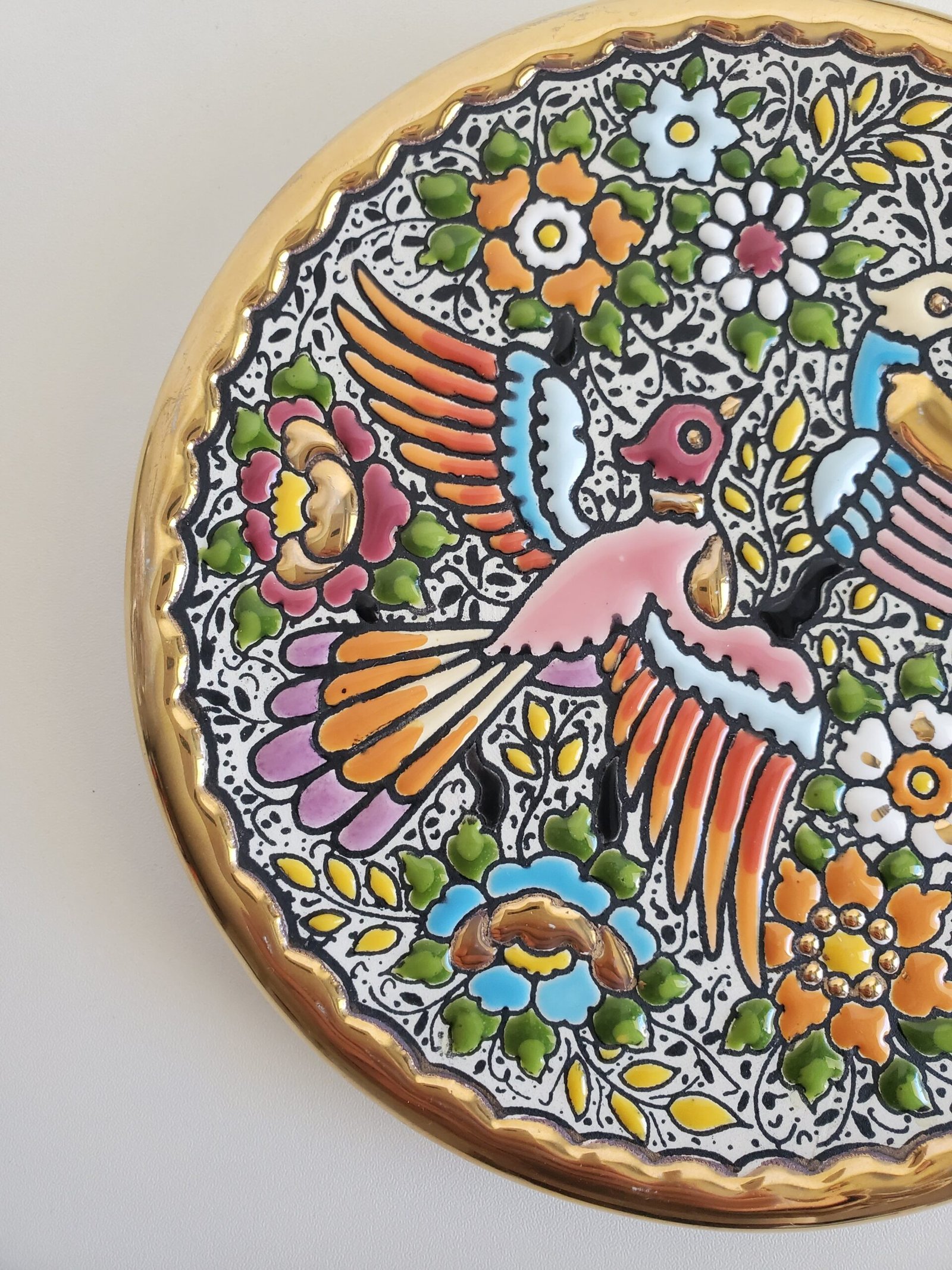 Assiette décorative murale en céramique – peinte à la main, artisanat espagnol – Image 2