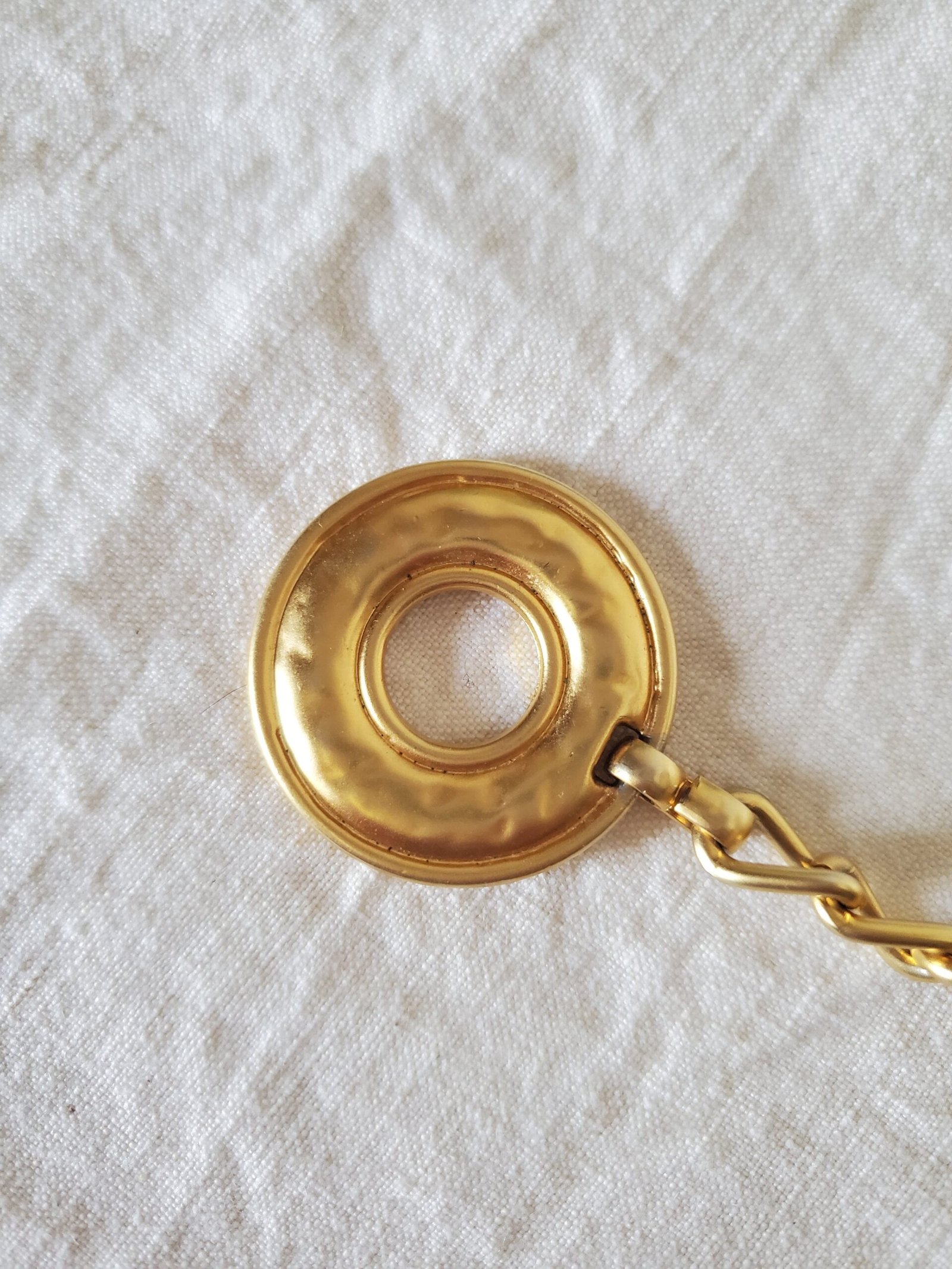 Ceinture dorée à médaillons fleur, soleil et cœur – Made in Spain – Image 5