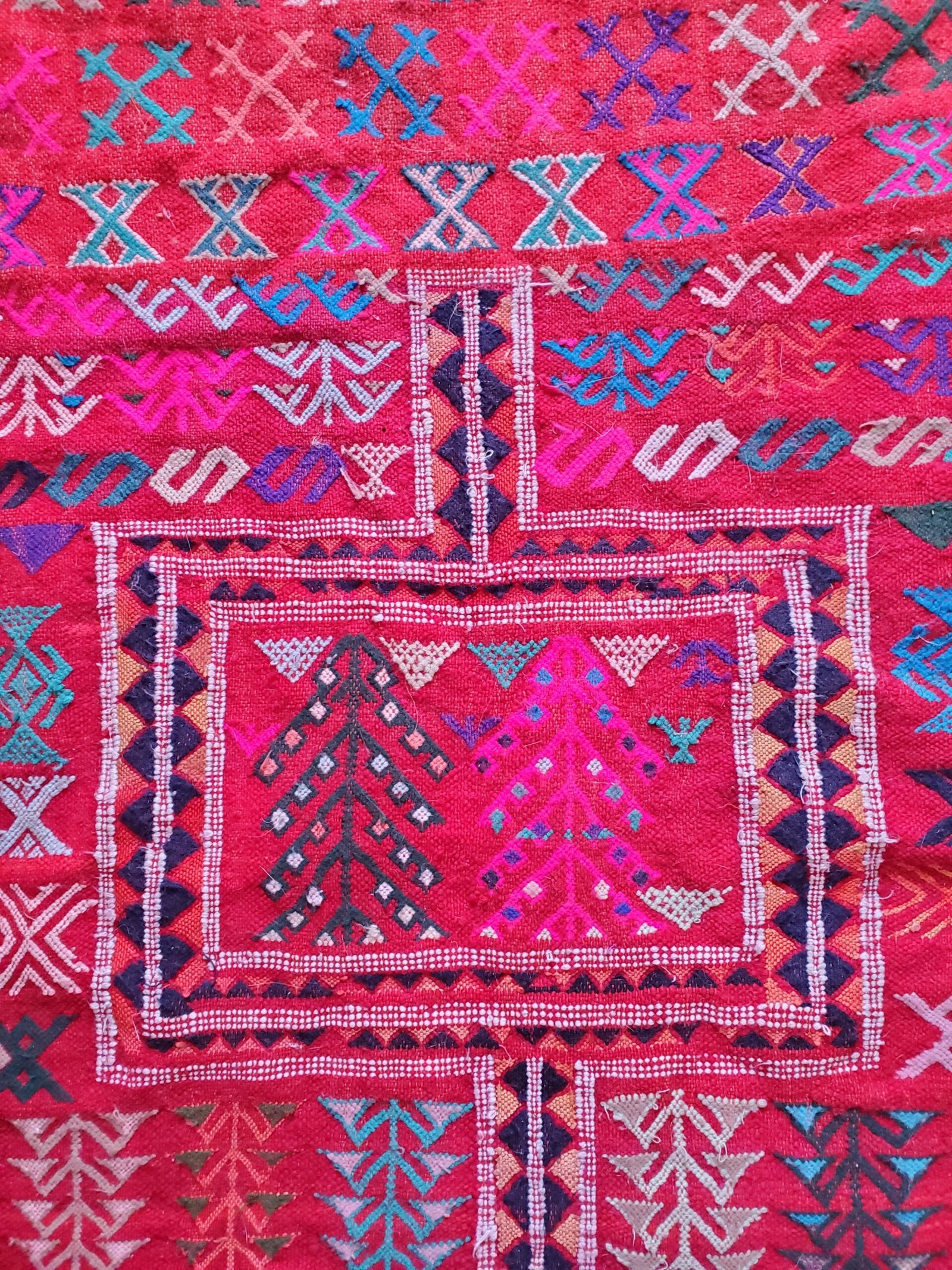 Kilim berbère tissé main – Tapis berbère artisanal en laine – Image 2