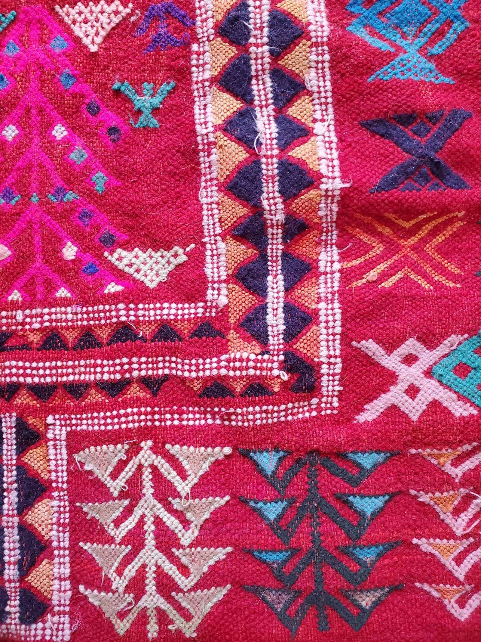 Kilim berbère tissé main – Tapis berbère artisanal en laine – Image 3