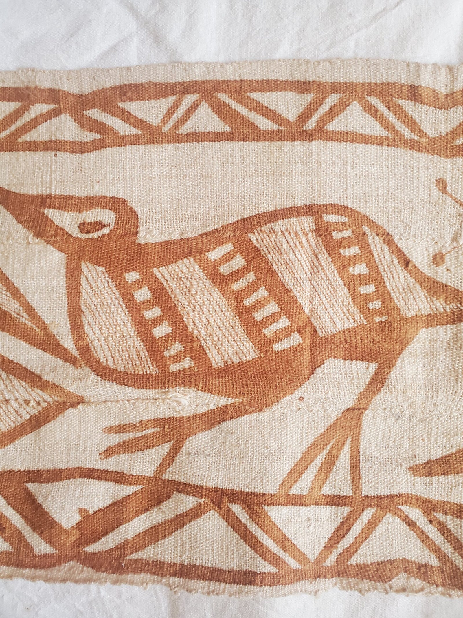 Textile traditionnel de Côte d’Ivoire – Motifs oiseaux – Fait main – Image 7