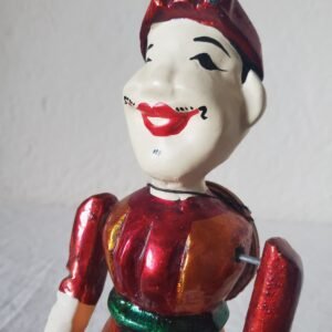Ancienne marionnette articulée vietnamienne peinte à la main