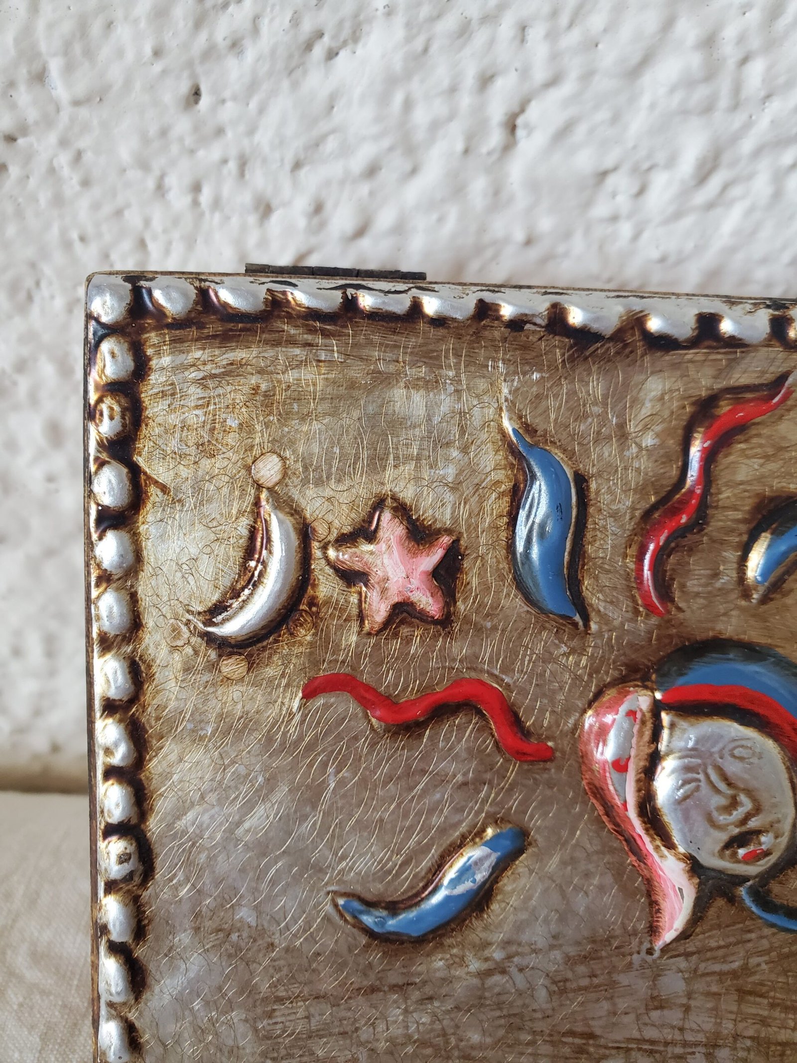 Boite à bijoux italienne a miroir en bois – Image 3