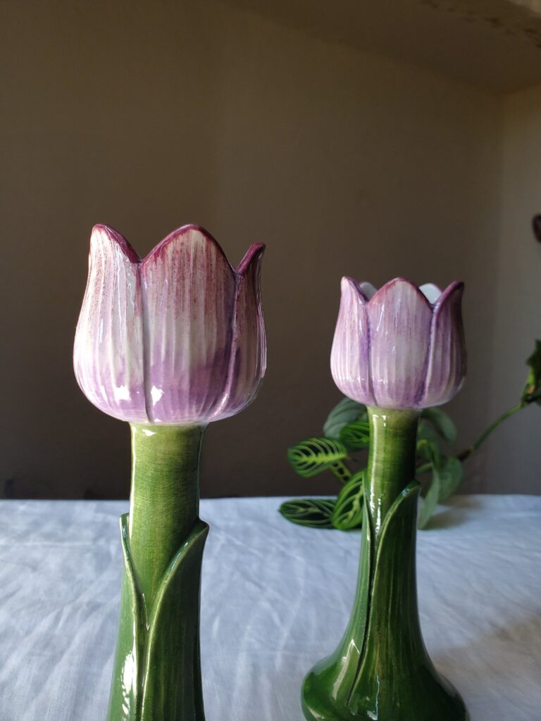 Bougeoir tulipe ceramique maison anouchka 5 scaled