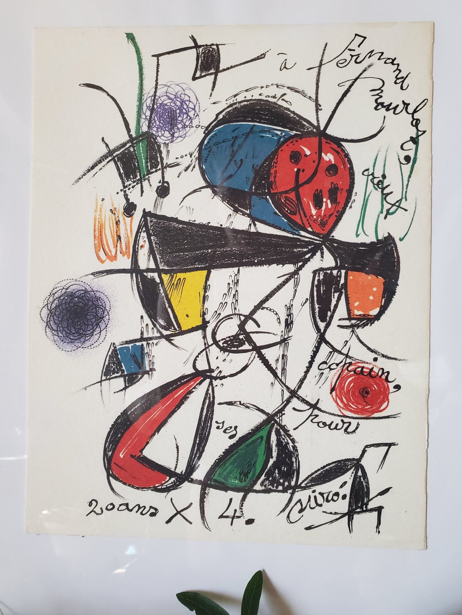 Lithographie originale Joan Miro maison anouchka 2.jpg