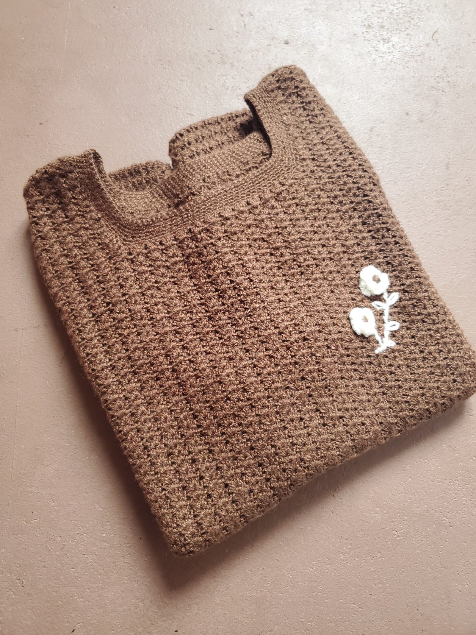 haut tricot marron fait main maison anouchka.jpg.jpg