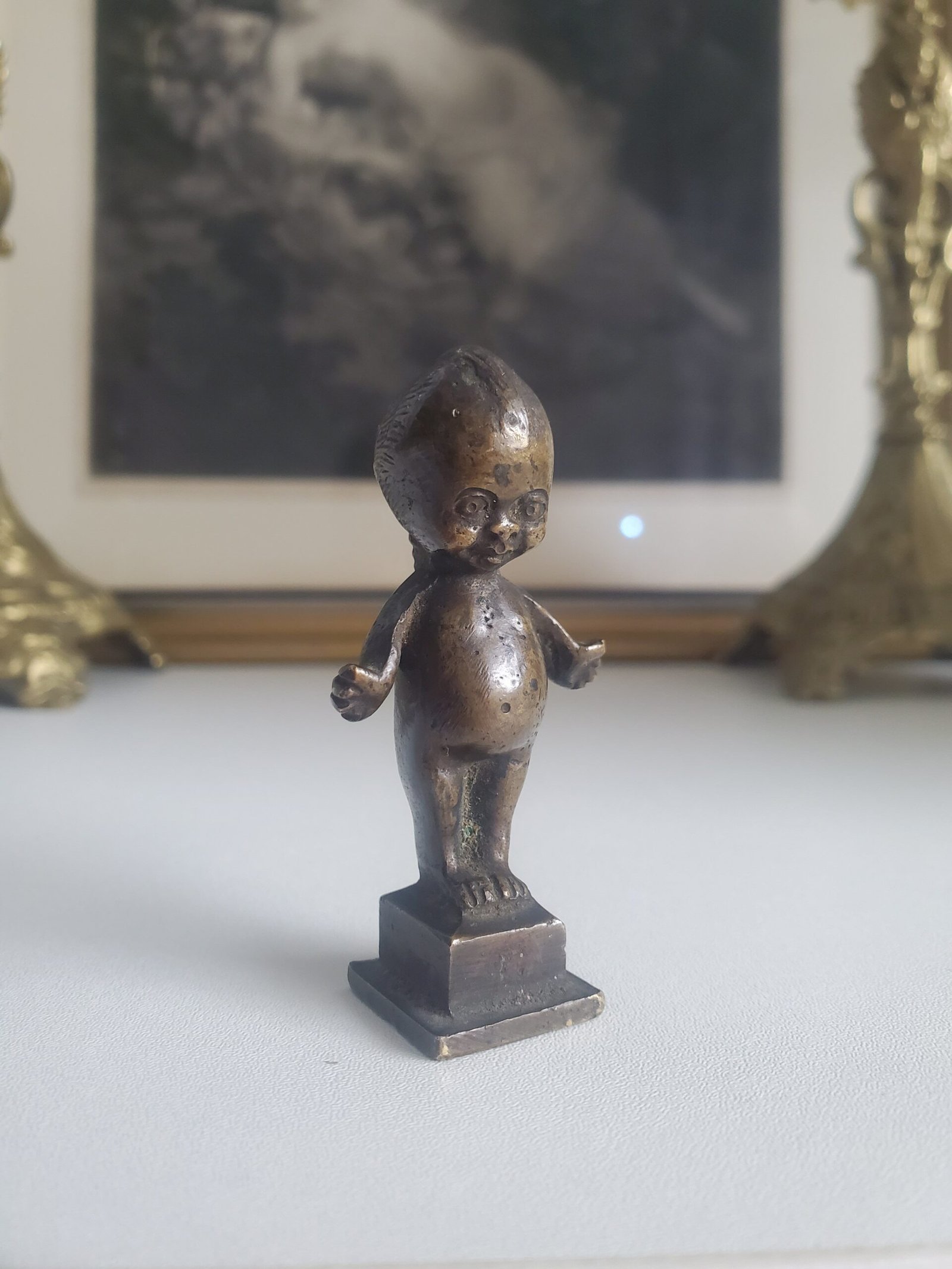 sceau bronze art nouveau kewpie maison anouchka.jpg